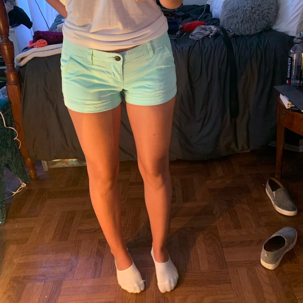 Teal shorts